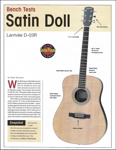 Larrivee 03r acoustic - acoustic, guitar