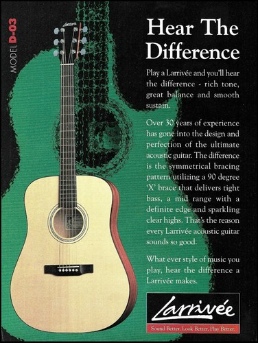 Larrivee model acoustic - larrivee,