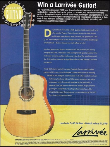 Larrivee model acoustic - model,